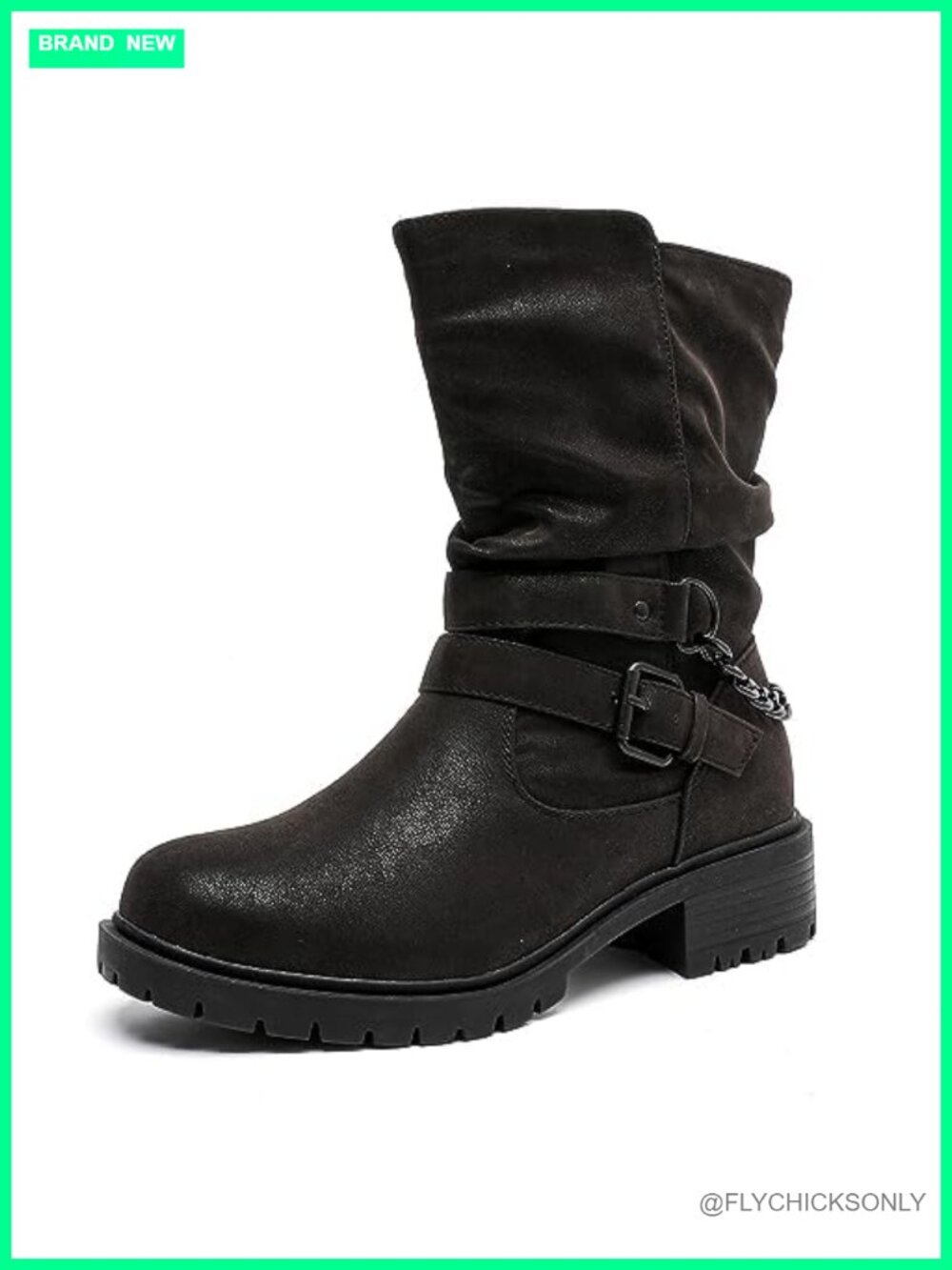 Luoika Women's Extra Wide Width Ankle Boots Faux Leather Memory Foam Side Zipper